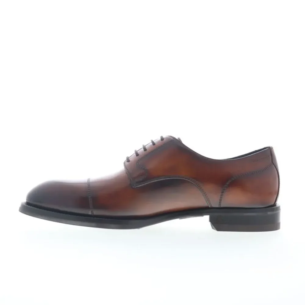 Di Bianco Mens Bersano Lined Calf Brown Shoes (NWT)